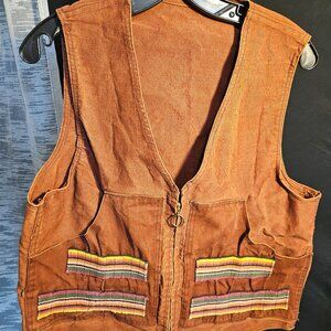 Vintage Men's Hunting Vest Talon Stamped into Zipper Pull
